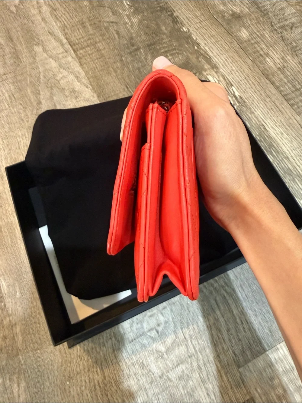 Authentic Chanel wallet on chain
